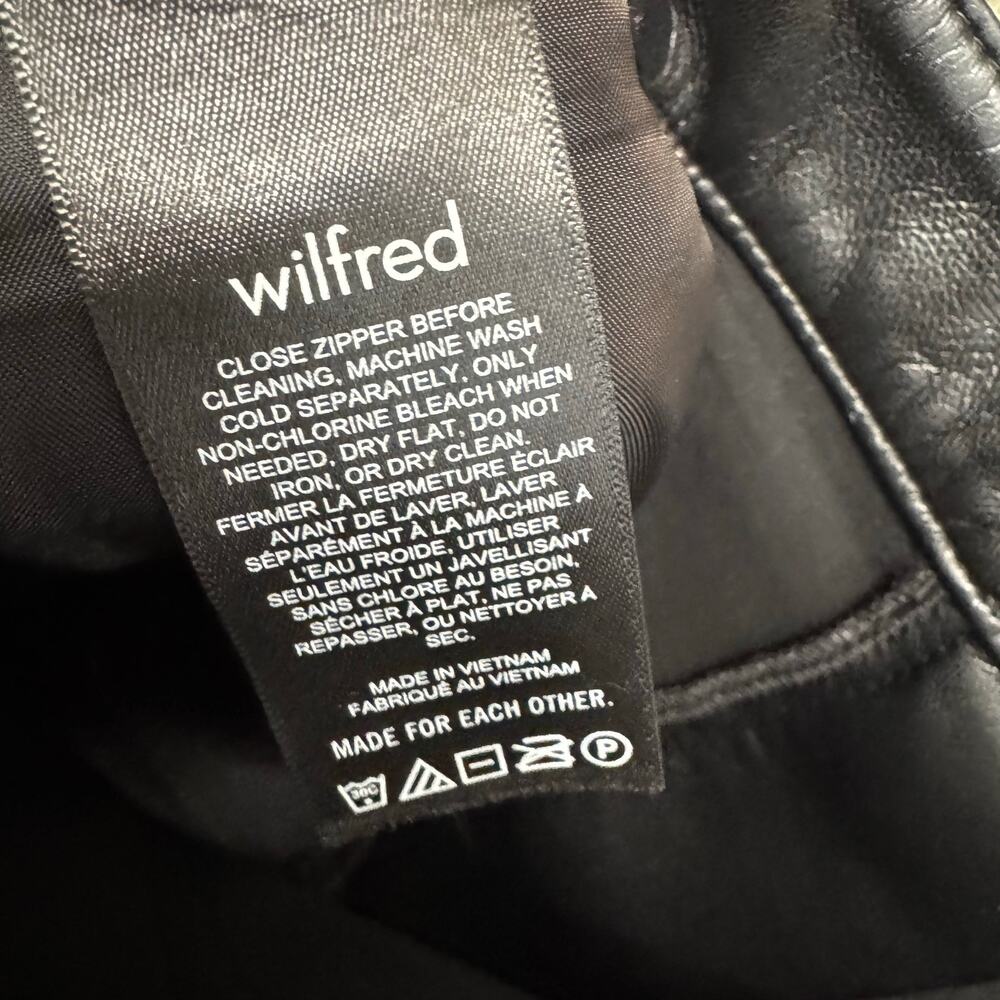 Wilfred The Melinda Pant High-waisted Vegan Leather Straight Leg Sz 10 - Picture 11 of 12